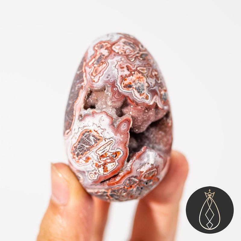 Mexican Agate Egg 2.76in Natural Stone DIY Craft Easter Gift Home Decor