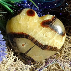 Septarium High Turtle Back Stone Heart Polished Septarium Heart