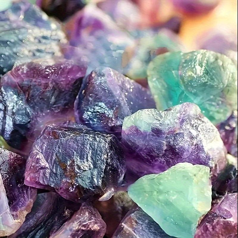 5pcs Rainbow Fluorite Set for DIY Jewelry Natural Stone Home Decor