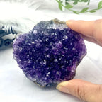 Brazilian Crystal Cave Rough Stone with Quartz Veins