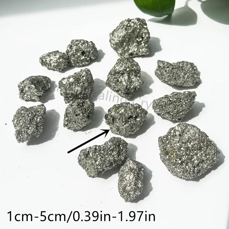Pyrite Mineral Stones Golden Luster Crystal Decor Seven Chakra DIY Crafts
