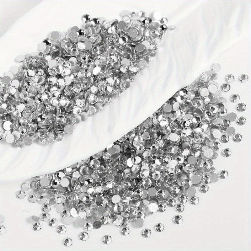 14400pcs Flatback Glass Stones for Nail Art Clothing DIY Crafts