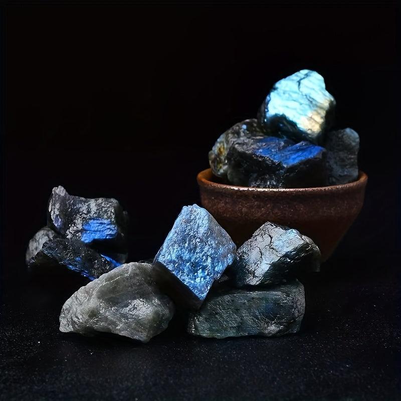 100g 200g Natural Fluorite & Elongite Raw Stones