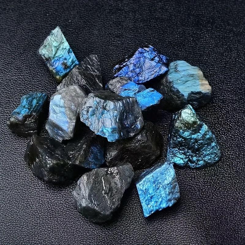 100g 200g Natural Fluorite & Elongite Raw Stones