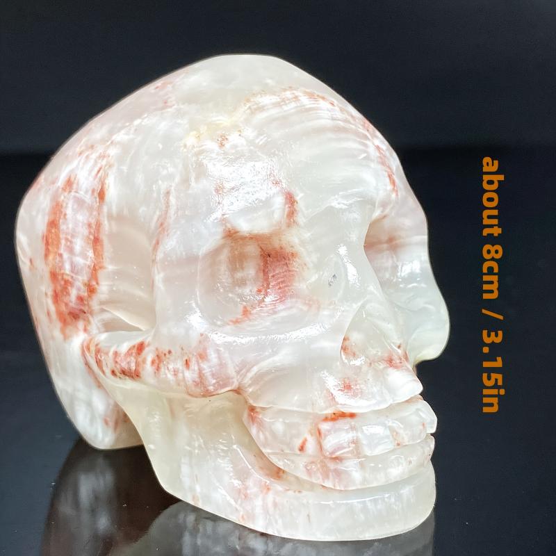 Handcrafted Skull from Afghanistan Natural Stone Home Decoration