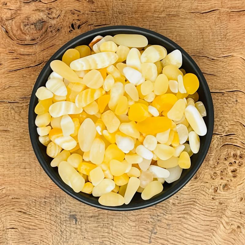 Yellow Calcite Crushed Stone for Crafts and Decoration