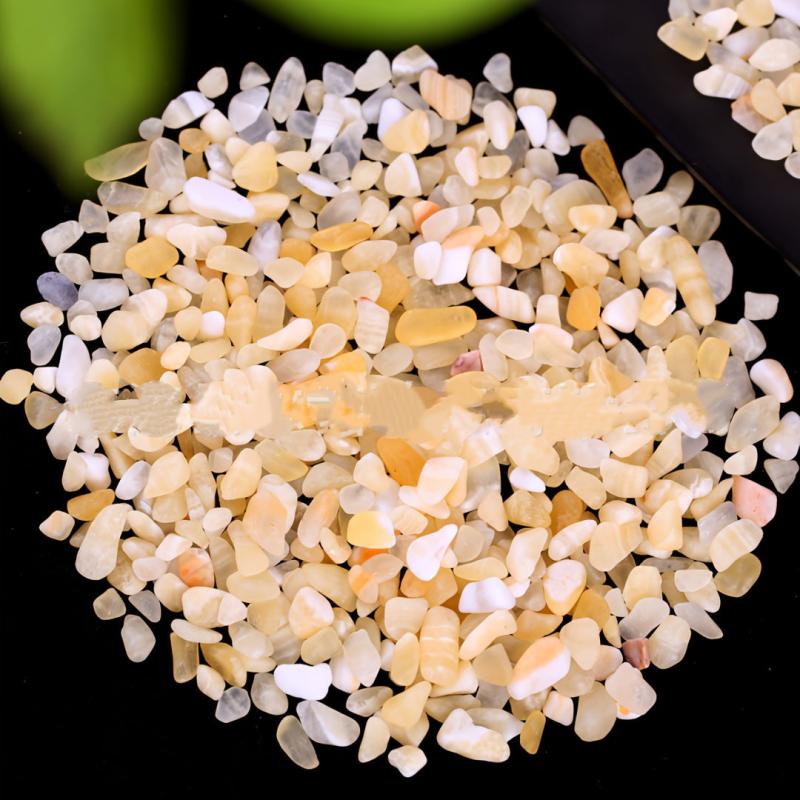 Yellow Calcite Crushed Stone for Crafts and Decoration