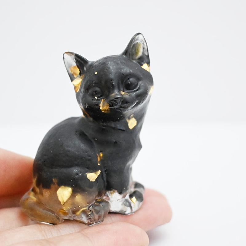 Crystal Resin Standing Cat DIY Jewelry Decoration Collectible