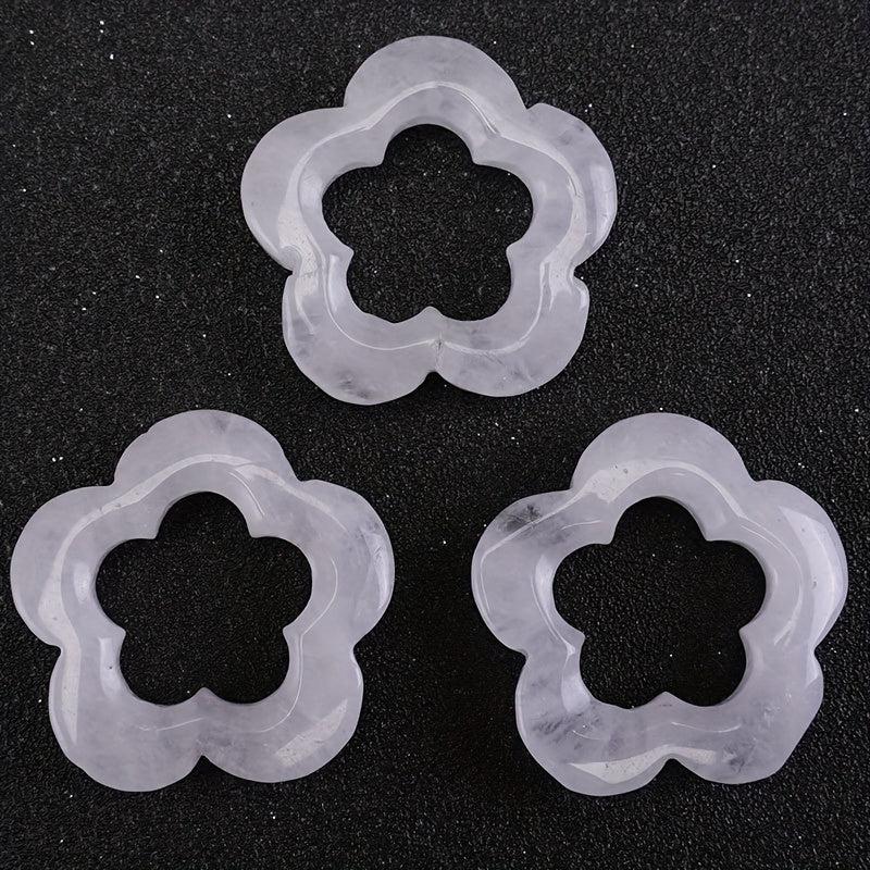 3pcs Boho Decorative Stones: Rose Quartz & Tiger'S Eye 30mm in Various Colors