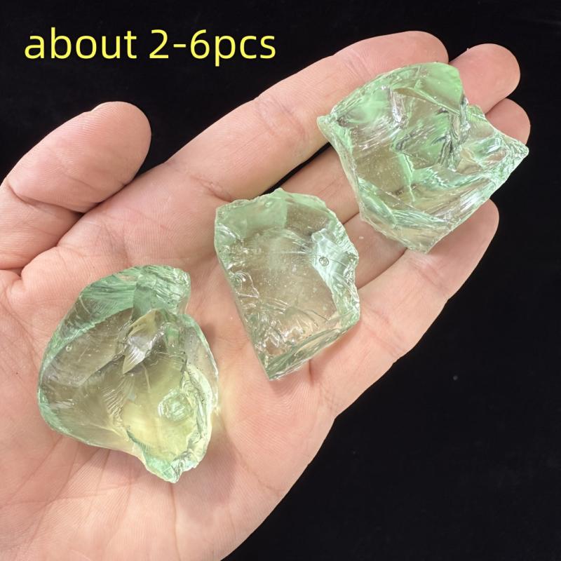 120g Multicolor Smelted Quartz Crystals DIY Decorative Glass