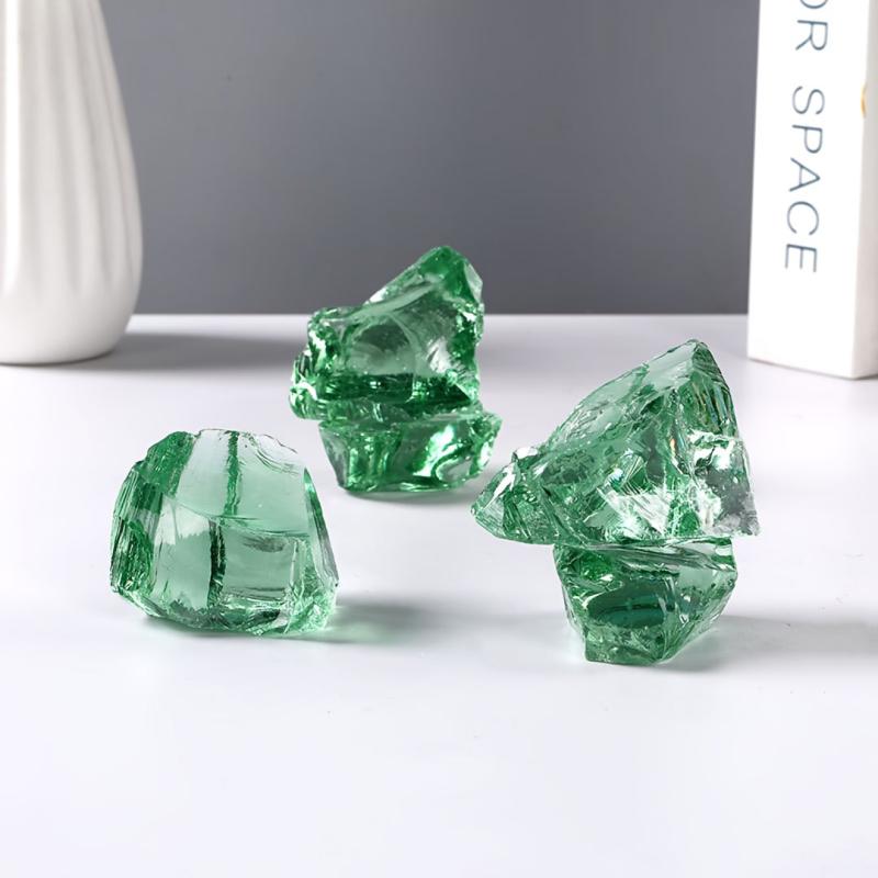 120g Multicolor Smelted Quartz Crystals DIY Decorative Glass