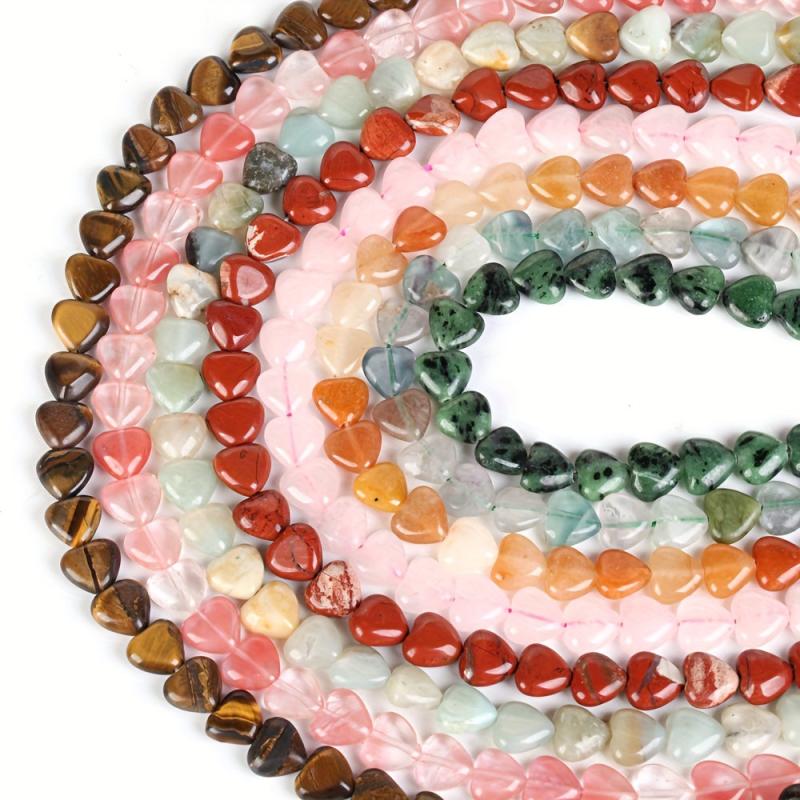 10mm Rose Quartz Lapis Lazuli Amazonite Loose Spacer Beads