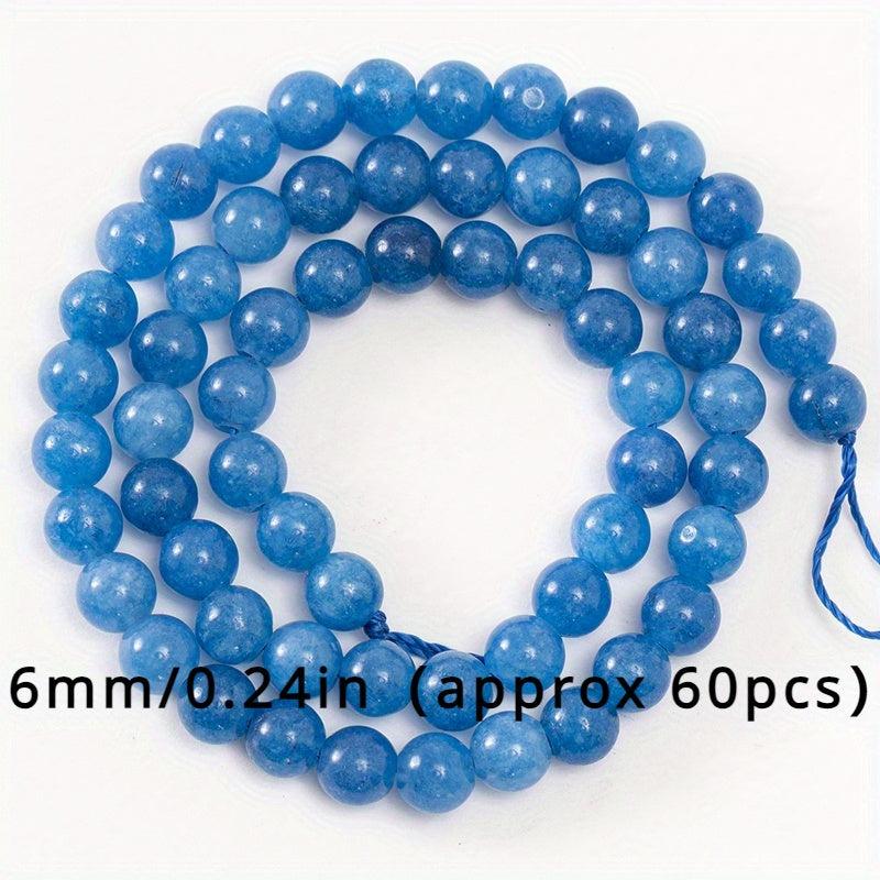 XULIN 6 8 10mm Dark Kyanite Beads Natural Stone Round Spacer Beads