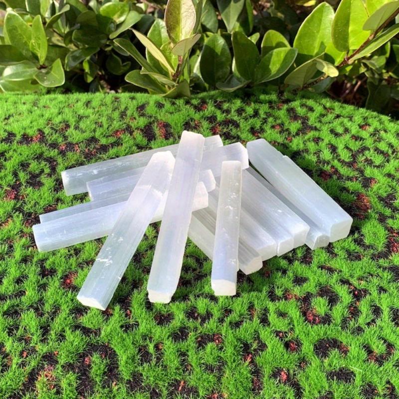 Natural Selenite Wand for Healing Chakra Balancing