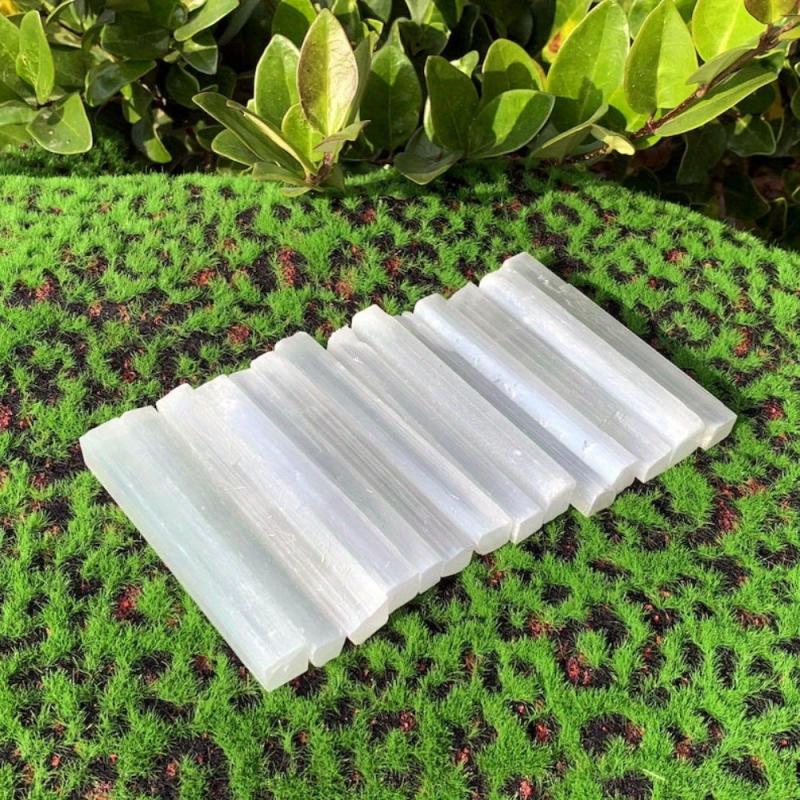 Natural Selenite Wand for Healing Chakra Balancing
