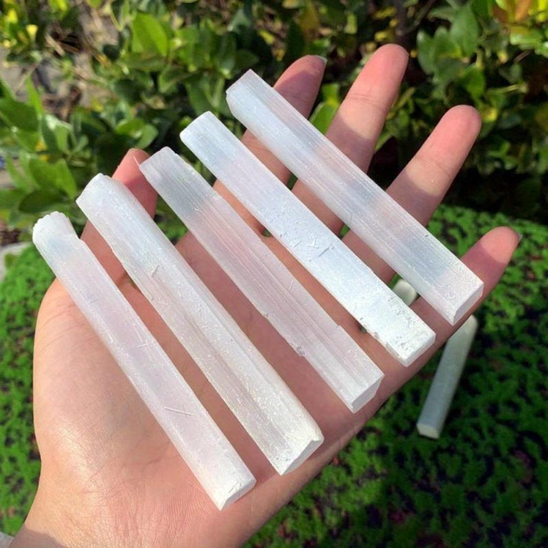 Natural Selenite Wand for Healing Chakra Balancing