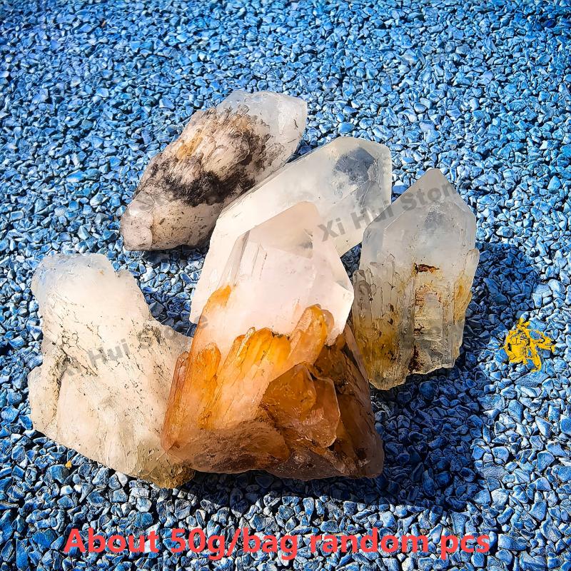 Natural Clear Quartz Crystal Teeth Raw Unpolished DIY Gemstones