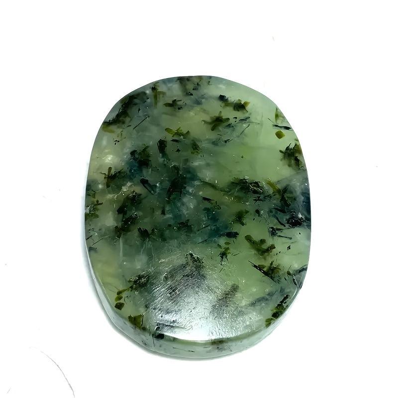 Prehnite Crystal Palm Stone - Vibrant Green Pocket Stone