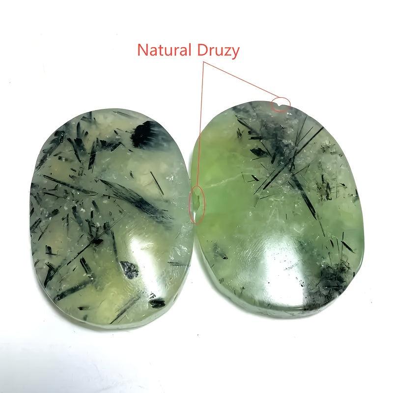 Prehnite Crystal Palm Stone - Vibrant Green Pocket Stone
