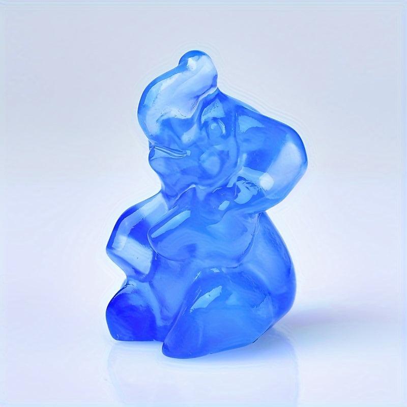 Crystal Carved Elephant Perfect Crystal Gift Bare Stone Jewelry