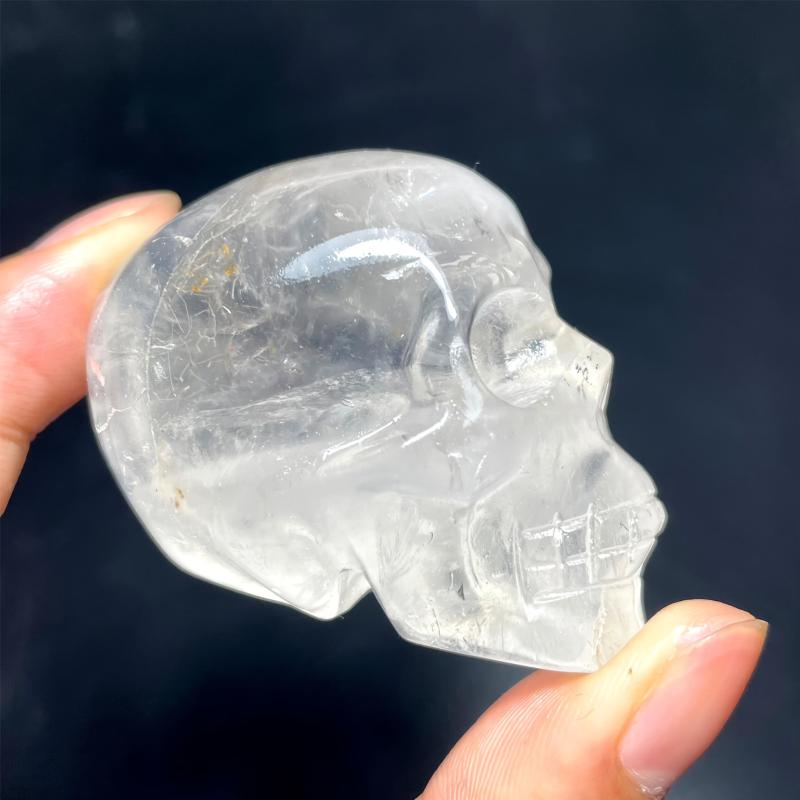Natural Clear Quartz Crystal Skull 4.98-5 Bohemian Style Hand Picked Unique