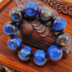 25mm Sea Reed Resin Stone Bead Bracelet - Symbol of Wealth Dignity Happiness