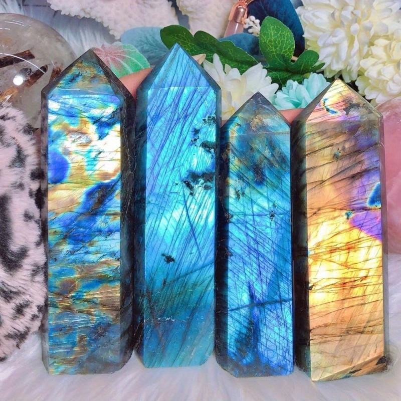 Labradorite Tower Single Point Column Home Decor