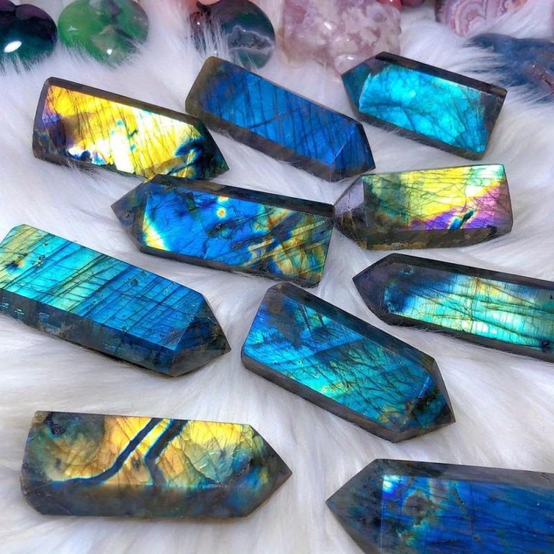 Labradorite Tower Single Point Column Home Decor