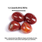 Natural Red Carnelian Polished Stones 230g Large Granules