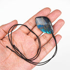 Labradorite Pendant Bohemian Style Crystal Stone Necklace