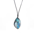 Labradorite Pendant Bohemian Style Crystal Stone Necklace