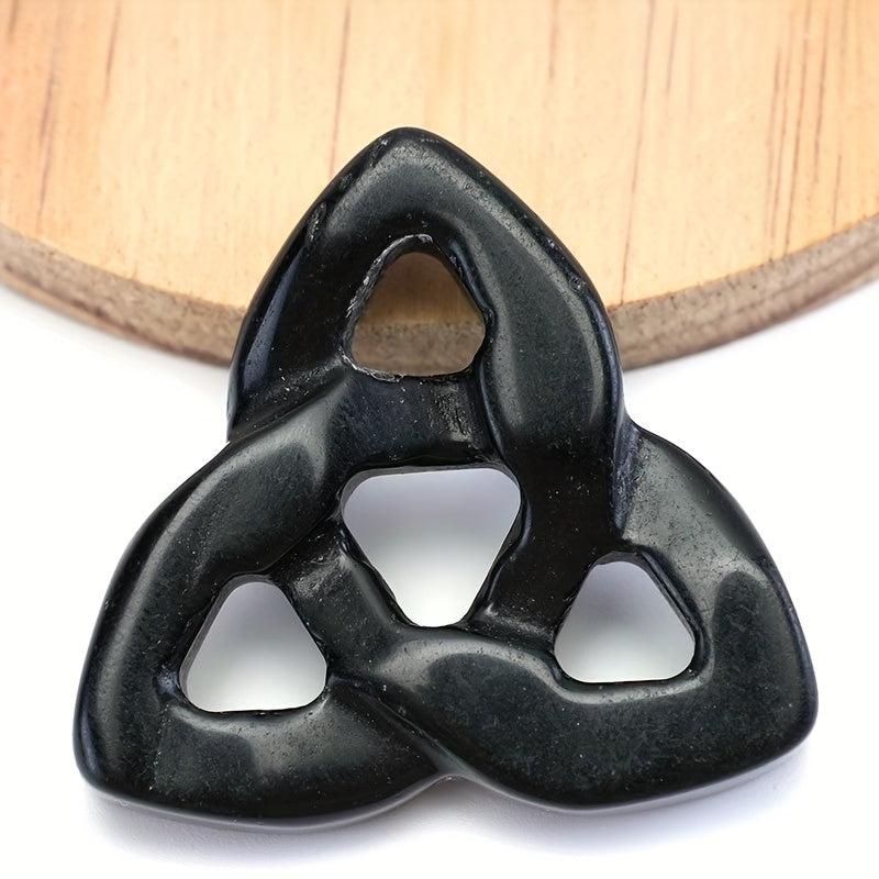 Bohemian Natural Stone Celtic Chakra Meditation Carved Stone