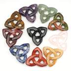 Bohemian Natural Stone Celtic Chakra Meditation Carved Stone