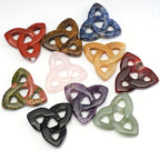 Bohemian Natural Stone Celtic Chakra Meditation Carved Stone