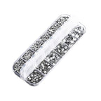 3400pcs Hotfix Rhinestones Set 6 Sizes Round Crystals Iron On Adhesive Backed