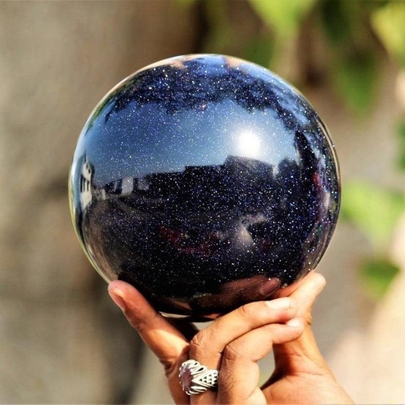 Bohemian Golden Sandstone Crystal Ball Polished Sphere