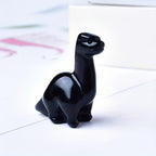 Funaya 1pc Natural Stone Dinosaur Statue, Polished Holiday Decor