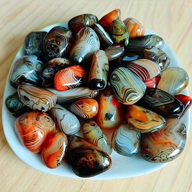 Natural Agate Polishing Stone for Decoration, 500g