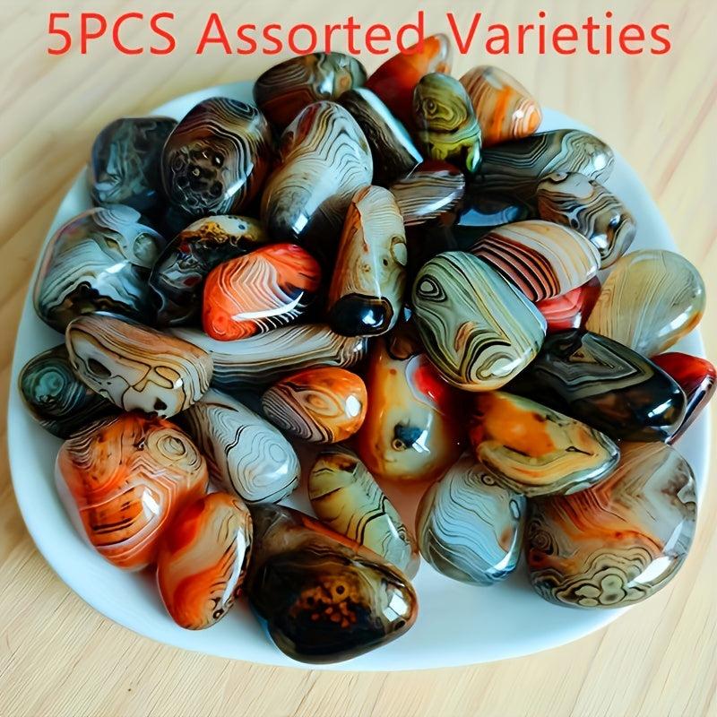 Natural Agate Polishing Stone for Decoration, 500g