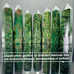 Peacock Green Single Pointed Column for Desktop Decoration