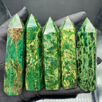 Peacock Green Single Pointed Column for Desktop Decoration