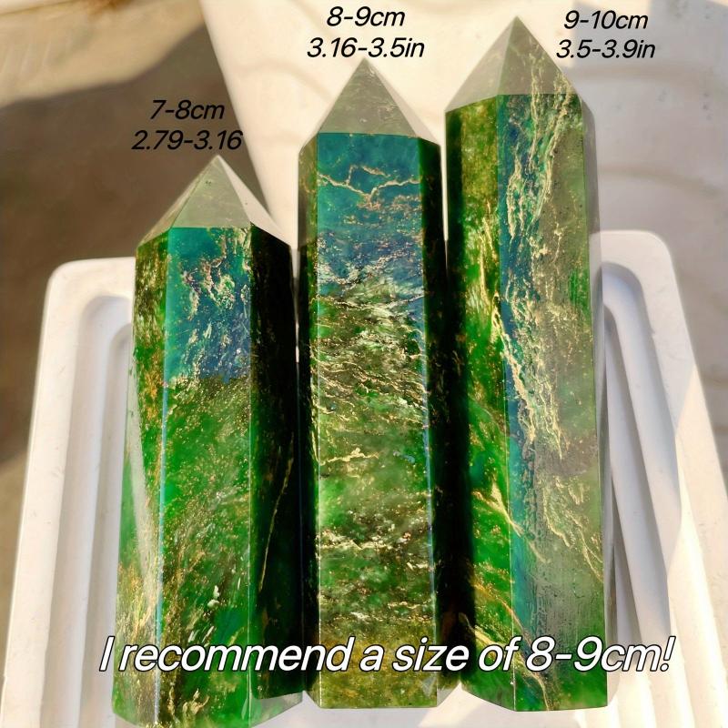 Peacock Green Single Pointed Column for Desktop Decoration