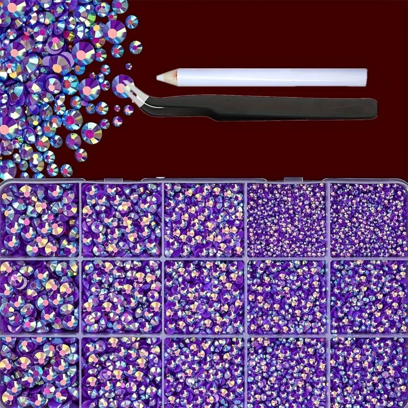 16000pcs Crystal Gems Flatback Rhinestone Set with Tools for DIY