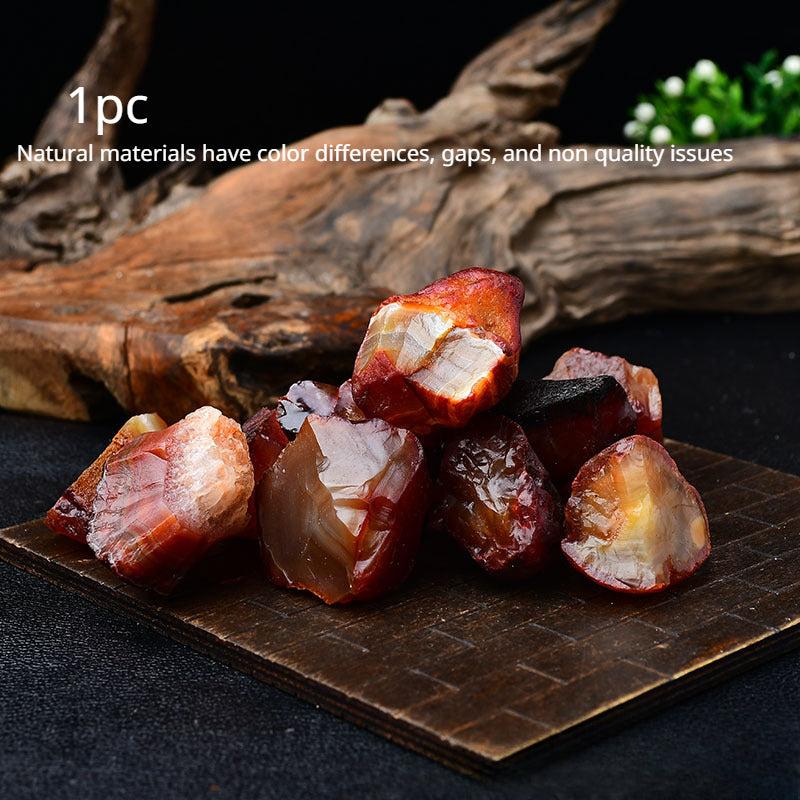 Natural Red Agate Raw Stone Unpolished for Decor & Jewelry Making