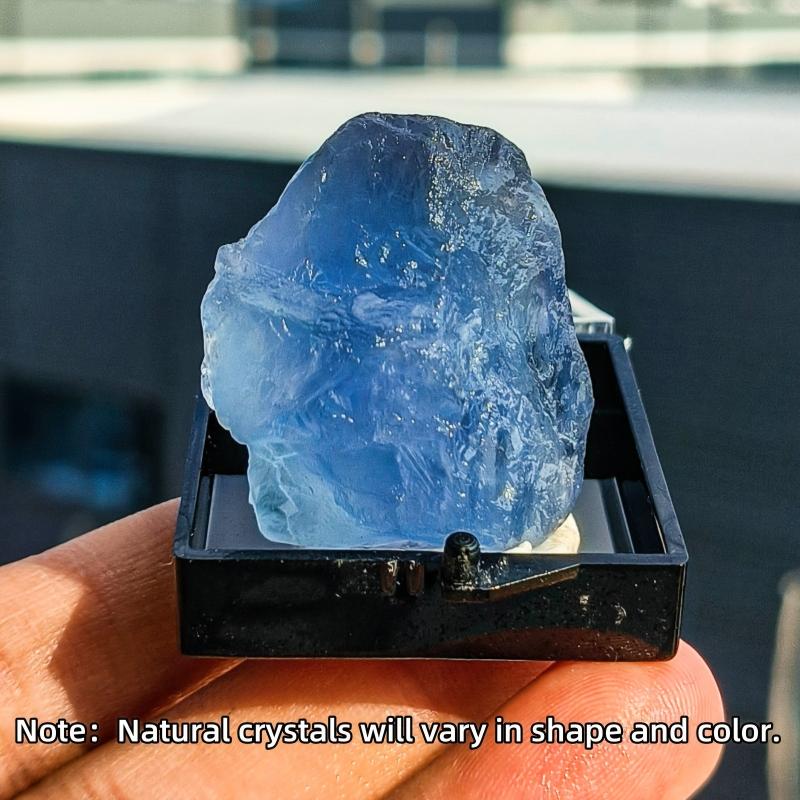 Rare Caribbean Crystal Fluorite Rawstone Box - Home Office Decoration