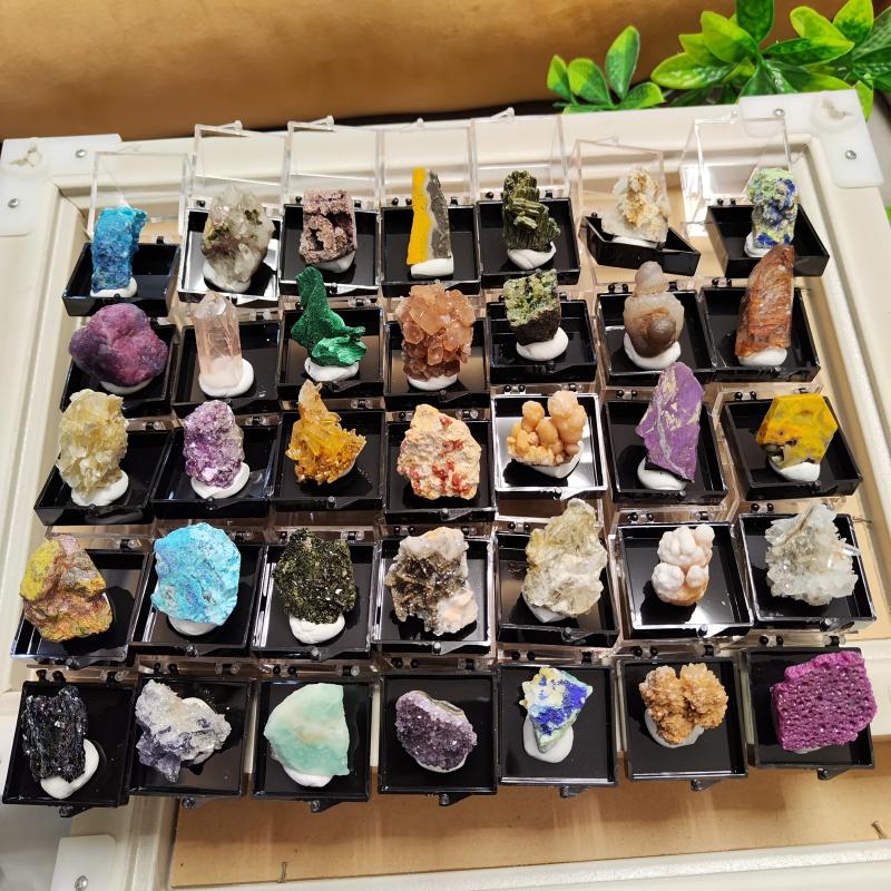 Rare Caribbean Crystal Fluorite Rawstone Box - Home Office Decoration