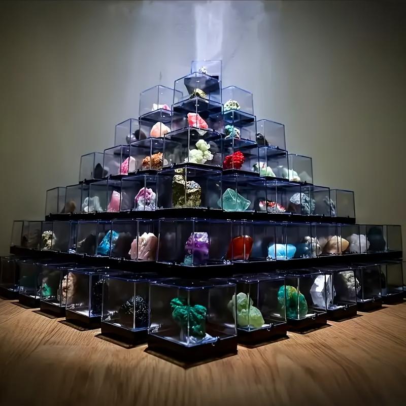 Rare Caribbean Crystal Fluorite Rawstone Box - Home Office Decoration