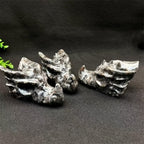 Hand Carved Yooperlite Dragon Skull Crystal Stone Boho Decor