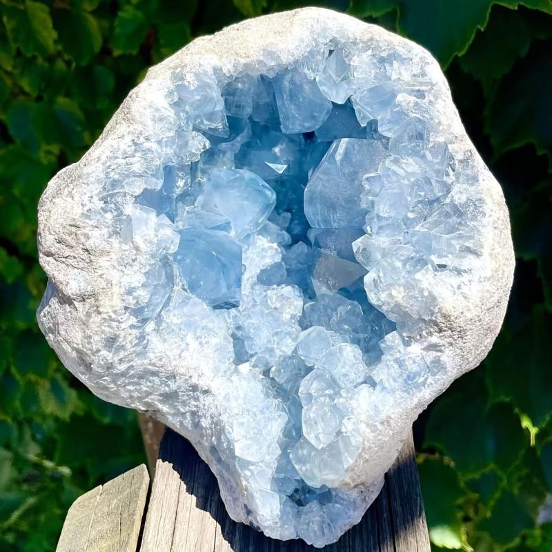 Natural Celestite Crystal Cluster Rough Stone Bohemian Style Home Decor