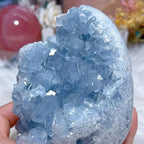 Natural Celestite Crystal Cluster Rough Stone Bohemian Style Home Decor